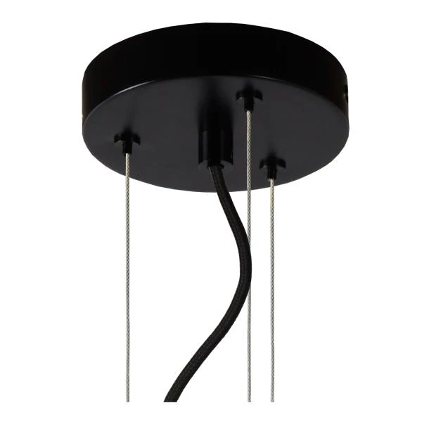 Lucide FLORIEN - Lámpara colgante - Ø 28 cm - 1xE27 - Ahumado - detalle 1